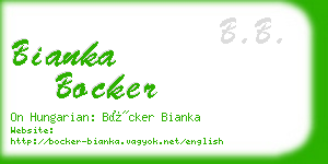 bianka bocker business card